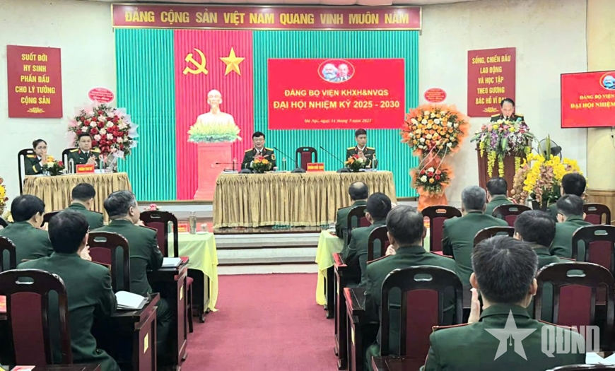 Đảng bộ Viện Khoa học xã hội và Nhân văn quân sự thực hiện thắng lợi các nhiệm vụ